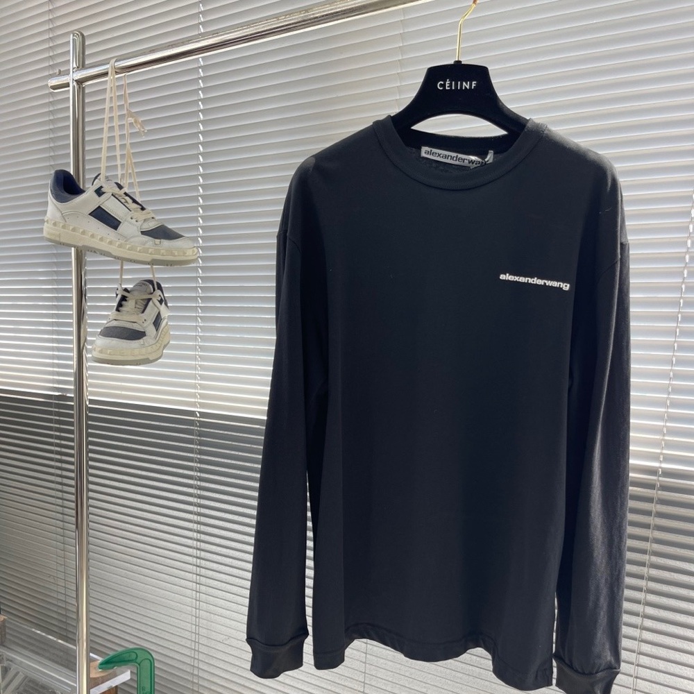 Alexander Wang Charcoal Long Sleeve Tee